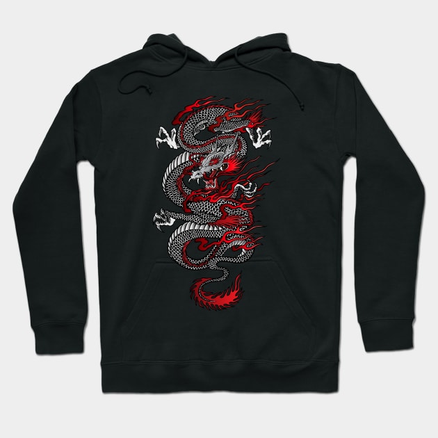 Asian Dragon Hoodie by juyodesign
